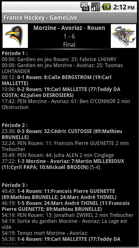 France Hockey Android