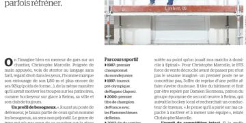 Article du Moniteur sur Christophe Marcelle