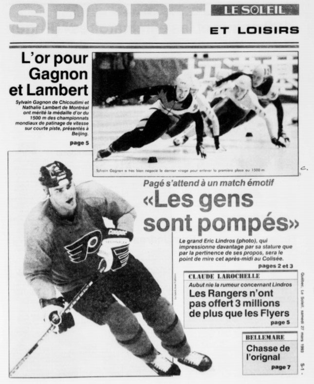 Une Lindros