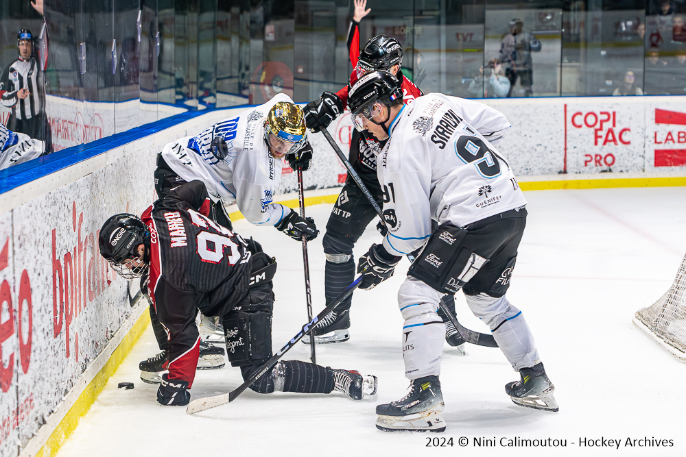 16 03 2024 slm playoffs quarts match #5 boxers de bordeaux vs spartiates de marseille