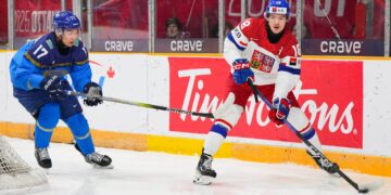 Kazakhstan vs Czechia - 2025 IIHF World Junior Championship - MATT ZAMBONIN / IIHF
