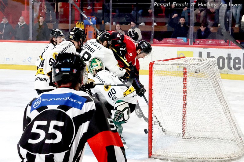 Bergeron (Amiens) au duel avec Kytnar (Rouen)