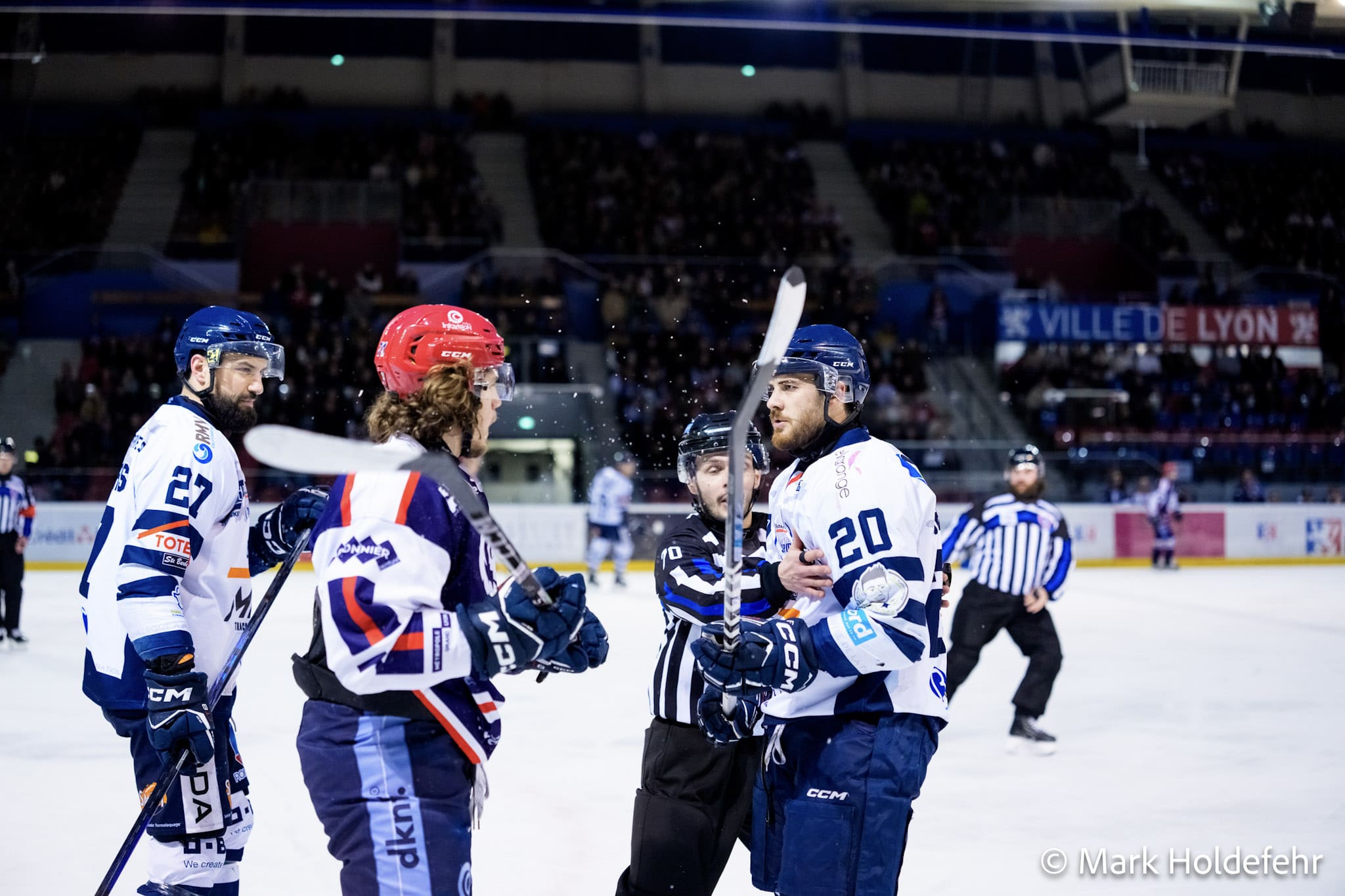 Match hockey Lyon vs Dunkerque playoffs D1 2026 patinoire Charlemagne