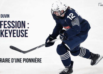 Estelle Duvin joue au hockey sur glace