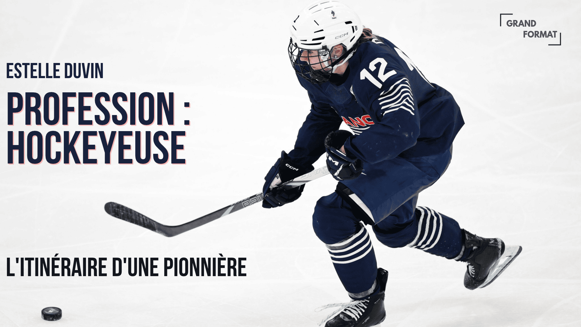 Estelle Duvin joue au hockey sur glace