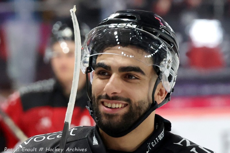 Ilies Djemel (Amiens) face à Bordeaux au Coliséum, le 25 octobre 2026